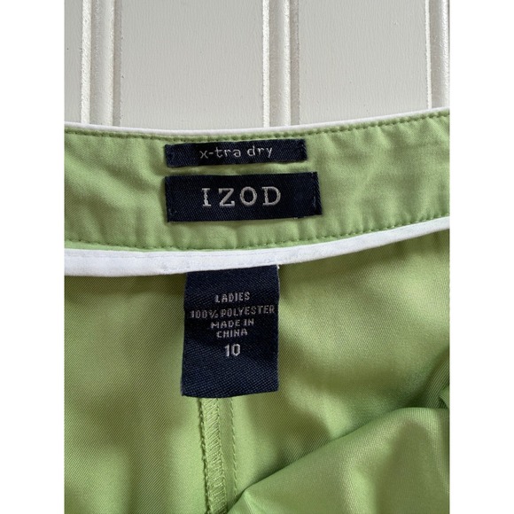 Izod Womens 10 Light Green Golf Skort Xtra Dry Polyester Pockets Summer - Picture 4 of 10
